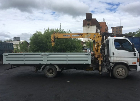 Hyundai HD78 с КМУ TADANO TM294 C задними аутригерами по цене 1380000 руб на Урал-КМУ