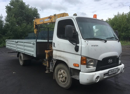 Hyundai HD78 с КМУ TADANO TM294 C задними аутригерами по цене 1380000 руб на Урал-КМУ